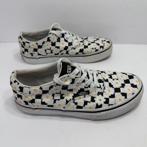 Vans Girl's Doheny Flower Checkerboard Multicolor Shoes Girls size 3